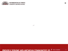 Tablet Screenshot of hannemanandfineis.com